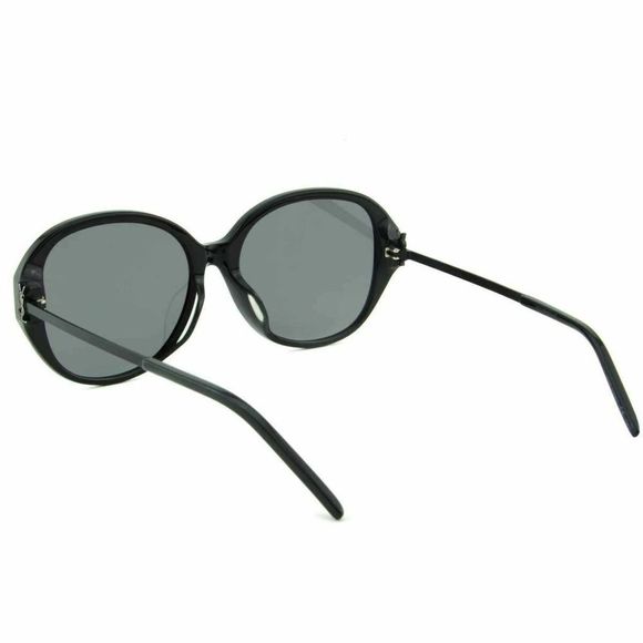 New Saint Laurent Women Sunglasses SL-M48SBK-003 Black Oversized Rectangle Gray main image 5